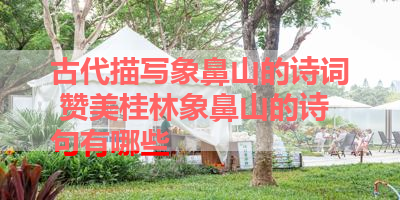 古代描写象鼻山的诗词 赞美桂林象鼻山的诗句有哪些 