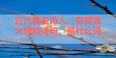 古代著名诗人，有赞美大理的诗吗，是什么诗 