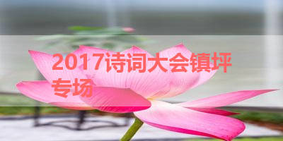 2017诗词大会镇坪专场 