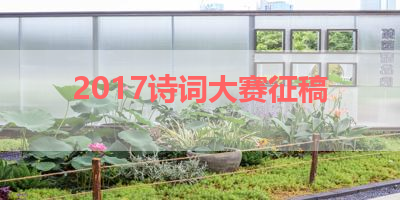 2017诗词大赛征稿 