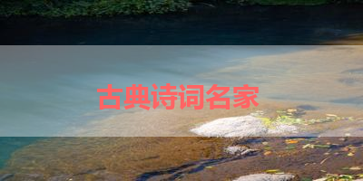 古典诗词名家 