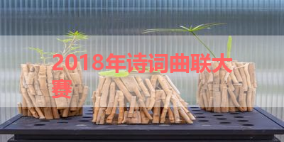 2018年诗词曲联大赛 