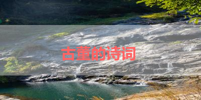 古董的诗词 