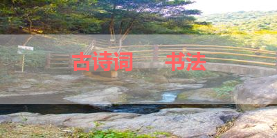 古诗词     书法 