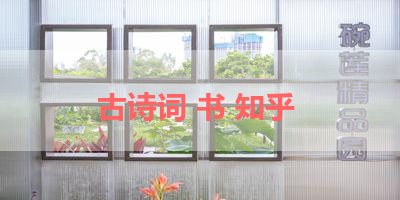古诗词 书 知乎 