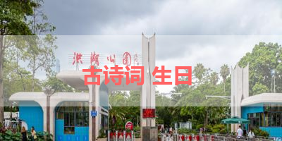 古诗词 生日 