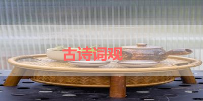 古诗词观    