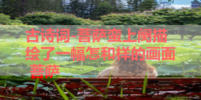 古诗词-萻萨蛮上阕描绘了一幅怎和样的画面 菩萨