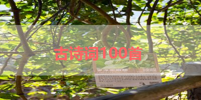 古诗词100首 