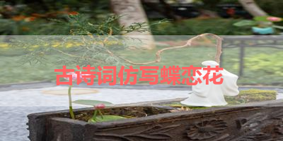 古诗词仿写蝶恋花 