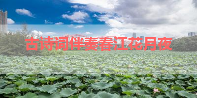 古诗词伴奏春江花月夜 