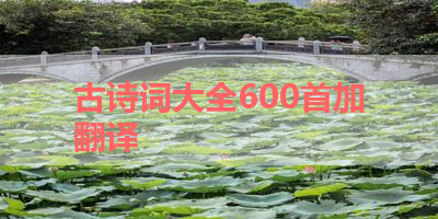 古诗词大全600首加翻译 