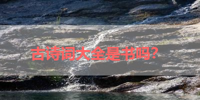 古诗词大全是书吗？ 