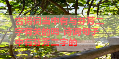 古诗词当中有与芬芳二字有关的吗-诗词句子中有芬芳二字的 