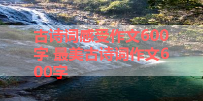 古诗词感受作文600字 最美古诗词作文600字