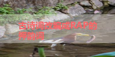 古诗词改编成RAP的押韵词 