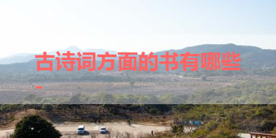 古诗词方面的书有哪些- 