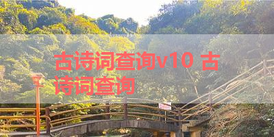 古诗词查询v10 古诗词查询