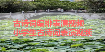 古诗词编排表演视频 小学生古诗词表演视频
