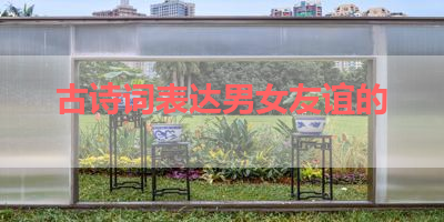 古诗词表达男女友谊的 