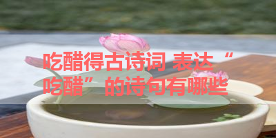 吃醋得古诗词 表达“吃醋”的诗句有哪些 