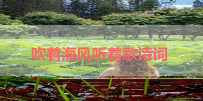 吹着海风听着歌诗词 