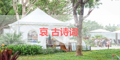 哀 古诗词 