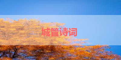 城管诗词 