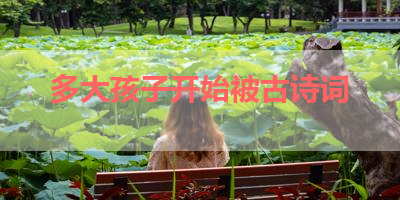 多大孩子开始被古诗词 