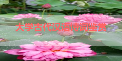 大学古代汉语诗词鉴赏 
