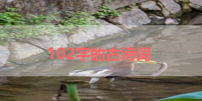 102字的古诗词 