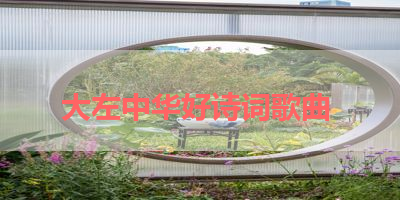 大左中华好诗词歌曲 