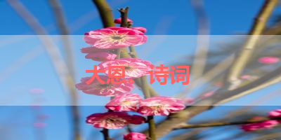 大恩。诗词 