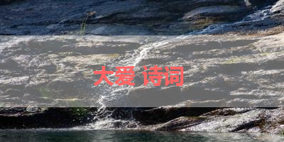 大爱 诗词 