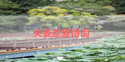 夫妾恩爱诗词 