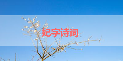 妃字诗词 