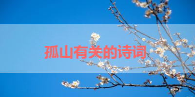 孤山有关的诗词 