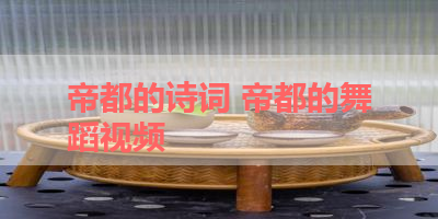 帝都的诗词 帝都的舞蹈视频