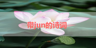带jun的诗词 