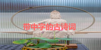 带中字的古诗词 