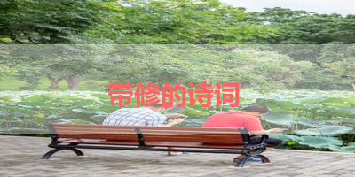 带修的诗词 