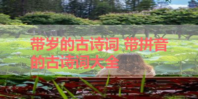 带岁的古诗词 带拼音的古诗词大全