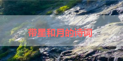 带星和月的诗词 
