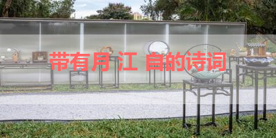 带有月 江 自的诗词 