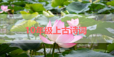 10年级上古诗词 